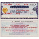 Tc6095 França 2000 Travelers Cheque Ecu 50 Specimen Raro