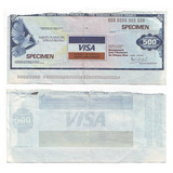 Tc6096 França 1982 Travelers Cheque 500 Ff Specimen Raro