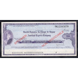 Tc6098 França 1980 Travelers Cheque 200 Ff Specimen Raro