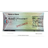 Tc6102 França 1983 Euro Cheque Genérico Specimen Raro