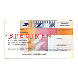 Tc6104 França 1979 Cheque Postal Specimen Raro