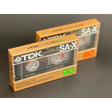 Tdk Sa-x 60 + Sa-x 90 Cromo Fita Cassete K7 Virgem Lacrada