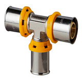 Te Para Gas Pex Prensar Normal 16x16x16mm Sigas Flex