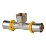 Te Rosca Central Femea Para Gas Pex 16mmx1/2¨ Sigas Flex