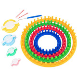 Tear Circular Plástico Amigurumi Tricô Crochê Toucas Lã 4pçs