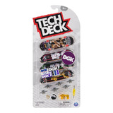 Tech Deck Pack 4 Skates De