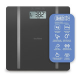 Techline Balança Digital Por Bioimpedância Tec-117 Preta Cor Preto 3v