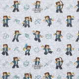 Tecido Belize/gorgurão Personagens Licenciados 1,0m X 1,40m