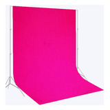 Tecido Chroma Key Fundo Infinito Estúdio 2,00 X 1,80 Metros Cor Rosa Fluor Desenho Impresso Liso