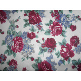 Tecido Estampado Floral Grande Tricoline - 3 Metros