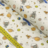 Tecido Estampado Para Patchwork - Warner Bros: Tom E Jerry P