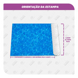 Tecido Jacquard Estampado Água Fundo Do Mar 4m X 2,8m Painel