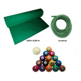 Tecido Pano Verde + Borracha L Mesa Sinuca Bilhar Snooker