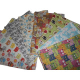 Tecido Para Artesanato Costura Gatos - Kit 8 Pçs 50x70cm G8