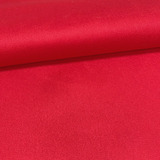 Tecido Suede Veludo Vermelho Liso 1,40m