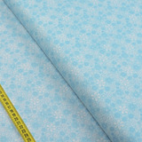 Tecido Tricoline - Floral Doodle: Azul Nuvem (0,50x1,40)