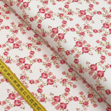 Tecido Tricoline - Floral Espanha: Barcelona Rosé (0,50x1,40