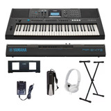 Teclado Arranjador Yamaha Psr-e473 + Suporte + Pedal + Fone