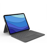 Teclado Bluetooth Logitech Combo Touch iPad Pro 11 Americano Com Luz 7 Cores 