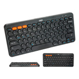 Teclado Bluetooth Retrô Abnt2 Slim Recarregável Oex