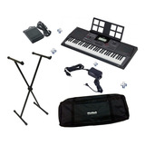 Teclado Casio Ct X5000 +suporte+fonte+pedal De Sustain+bag