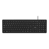Teclado Com Fio Multi 180cm Teclas Redondas Usb Preto -tc294