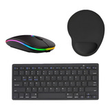 Teclado E Mouse Bluetooth + Mouse Pad Para Macbook Pro