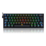 Teclado Gamer Black Redragon Fizz Rgb Pro K616 Switch Brown 