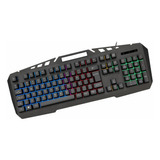 Teclado Gamer Kb-a328 Spartacus Metal Semi-mecanico