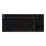 Teclado Gamer Logitech G Pro Series G Pro Qwerty Inglês Us Cor Preto Com Luz Rgb