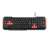 Teclado Gamer Multilaser Tc160 Usb Multimídia Vermelho Nfe