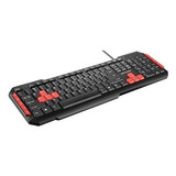 Teclado Gamer Red Keys Usb Multimidia Multilaser Tc160