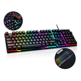 Teclado Gamer Semi Mecânico Barato Led Rgb Pc Notebook Ps4