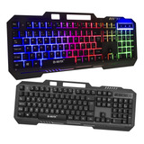 Teclado Gamer Semi Mecânico Led Colorido Rgb Pc Abnt 