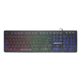Teclado Gamer Steampunk Led Anti Ghosting Km76 Multimidia
