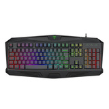 Teclado Gamer T-dagger Tanker Rgb Preto Membrana T-tgk202