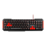 Teclado Gamer Tc160 Multimídia Red Keys Usb Multilaser