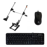 Teclado Kb-12bk Mouse Ms-20bk C3tech + Brinde