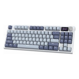 Teclado Mecânico Gamer K86 C/ Tela - Hot Swap - Bluetooth Cor De Teclado Azul Idioma Inglês Us Internacional
