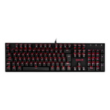 Teclado Mecânico Gamer Redragon Mitra Single Color Preto Swi