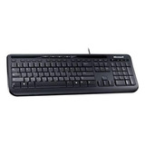 Teclado Microsoft 600 Qwerty Português Preto
