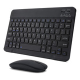 Teclado + Mouse Bluetooth Para Tablet