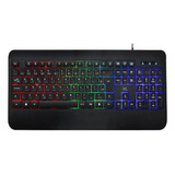 Teclado Mtek Kb-7701lr Com Cabo - Preto Rgb (português)