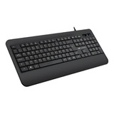 Teclado Multimidia Com Fio Usb Kb-m100bk Preto C3tech Idioma Português Brasil