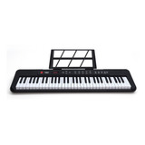 Teclado Musical Kobe Kb-150 Bk Preto 5/8 61 Teclas Com Fonte