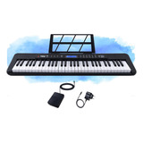 Teclado Musical Kobe Kb 300 61 Teclas Sensitivas C Pedal Cor Preto