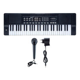 Teclado Musical Queens D157281m 54 Teclas Preto Bivolt