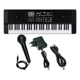 Teclado Musical Queens D184557 61 Teclas Preto Bivolt