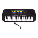 Teclado Piano Musical Infantil Com Microfone 37 Teclas