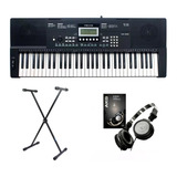 Teclado Revas Kb330 By Roland Com Suporte E Fone K414 Kit